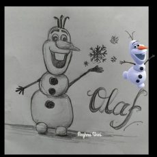 Olaf from Frozen Time Pass Sketch