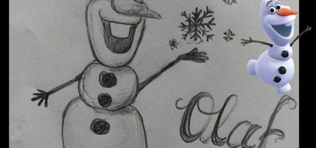 Olaf from Frozen Time Pass Sketch