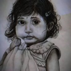 My Pencil Sketch of Baby Nirantara Ranjeev