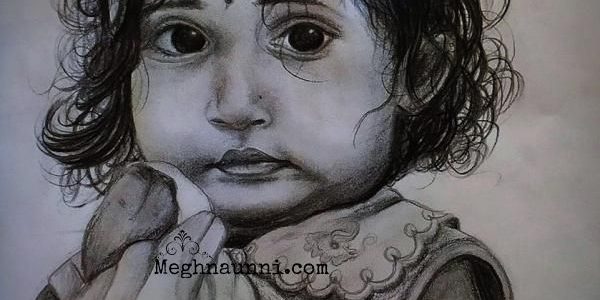 My Pencil Sketch of Baby Nirantara Ranjeev
