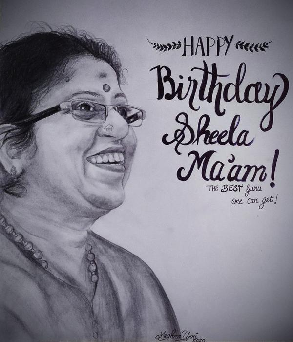 Pencil Drawing 33 A birthday card to my friends by NasiK2424 on DeviantArt