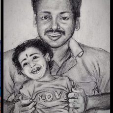 Happy Birthday Acha | My New Pencil Shading for my Dad’s Birthday