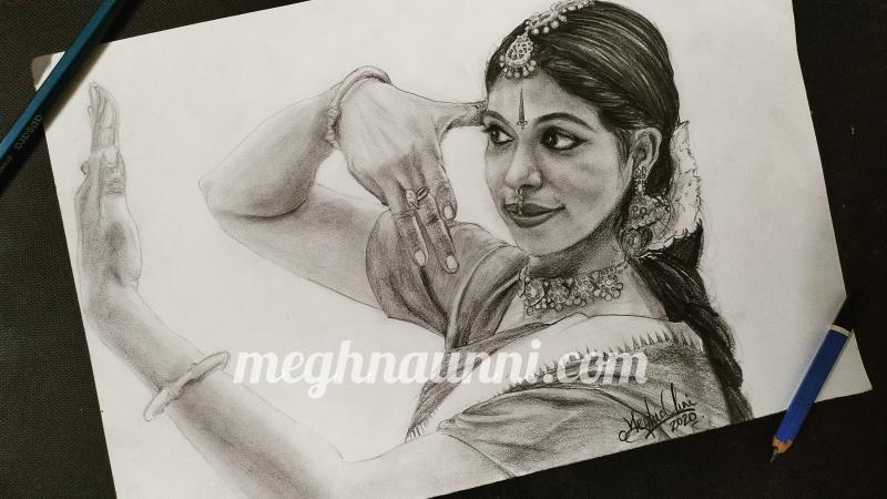 sridevi potrait sketch by unnatimk on DeviantArt