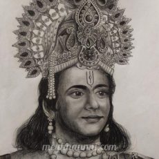 Mahabharat SriKrishna Nitish Bharadwaj Sir Pencil Sketch