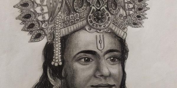 Mahabharat SriKrishna Nitish Bharadwaj Sir Pencil Sketch