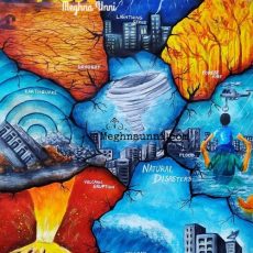Natural Disasters Poster Painting