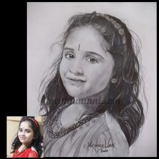 Anagha (Chinnu) Portrait Sketch for her 2020 Birthday