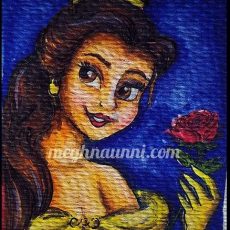 Disney Princess 5: Belle from Beauty and The Beast (1991) Painting