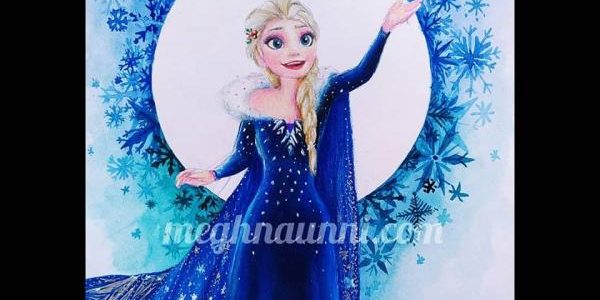 Elsa from Olaf’s Frozen Adventure! Painting