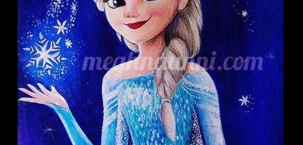 Elsa from Wreck It Ralph 2!! Pencil Color Painting