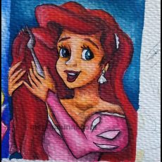 Painting Ariel in the Simplest Way! Easy Disney Art with Meghna Tutorial Video