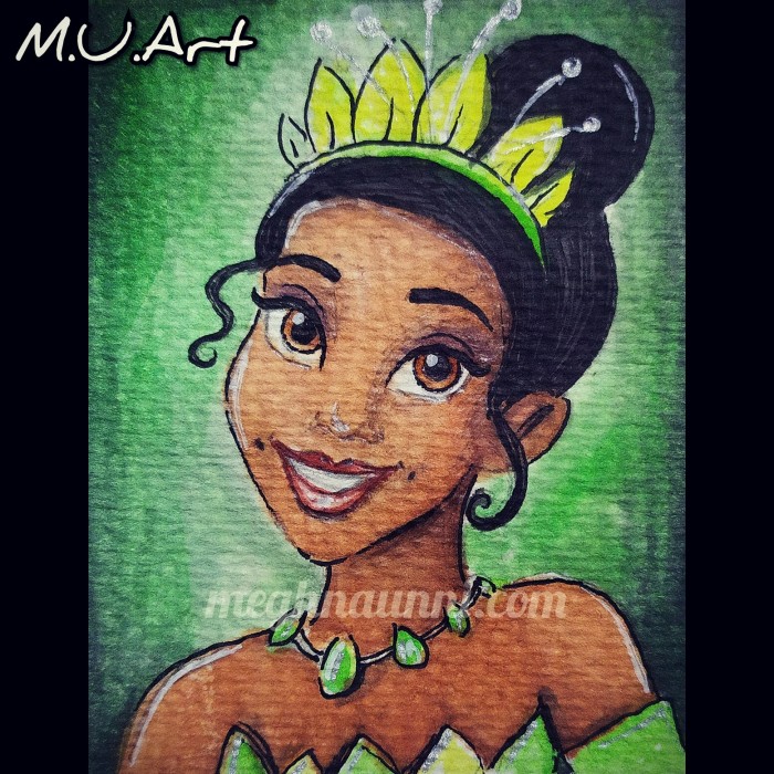 Disney Princess 9 Tiana Painting Meghnaunni Com