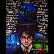 Harry Potter and the Place I Long to Visit | Painting on Black Chart