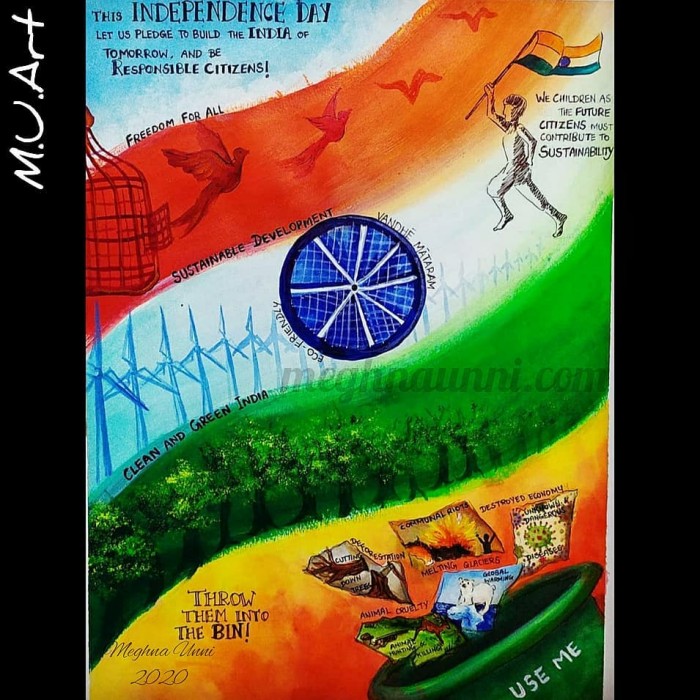 independence day poster by meghna unni 2020