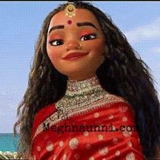 Moana in Indian Attire Photo Edit