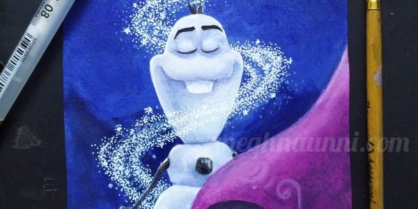 Once Upon a Snowman 2020 Poster Painting