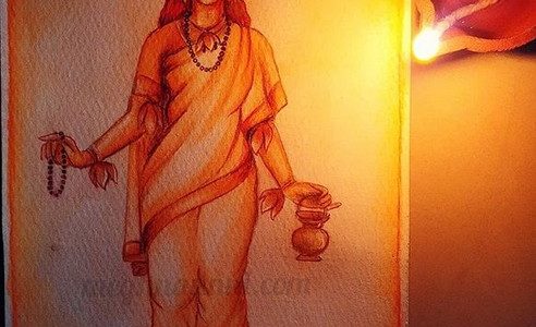 Navaratri Day 2 | Maa Brahmacharini Devi Painting