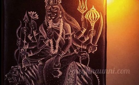 Navaratri Day 3 | Maa Chandraghanta Devi Painting