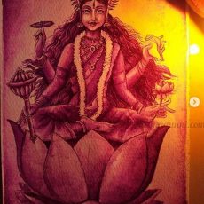 Navaratri Day 9| Maa Siddhidātri Devi Painting Navaratri Day 9| Maa Siddhidātri Devi Painting