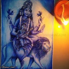 Navaratri Day 5 | Maa Skandamata Devi Painting