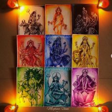 “Navadurgas” Series 2020 Paintings Completed | Navaratri Series