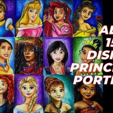 All 15 Disney Princesses in One Sheet! Close-up Look Video
