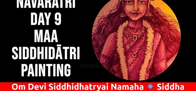 Devi Siddhidātri Water Color Painting Video