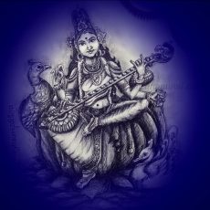 Saraswati Devi Pencil Shading Video | Art by Meghna