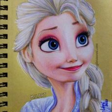 Elsa : True Queen of Ice and Snow Painting