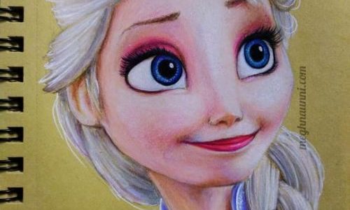 Elsa : True Queen of Ice and Snow Painting