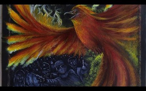 Rising from the Corona Covid 19 Pandemic Painting Video