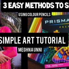 3 Easy Methods to Shade with Colour Pencils for Beginners | Art Tutorial