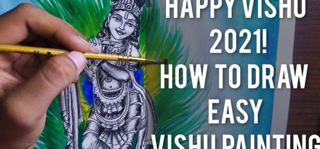 How to Draw Simple Vishu Painting | Art Tutorial