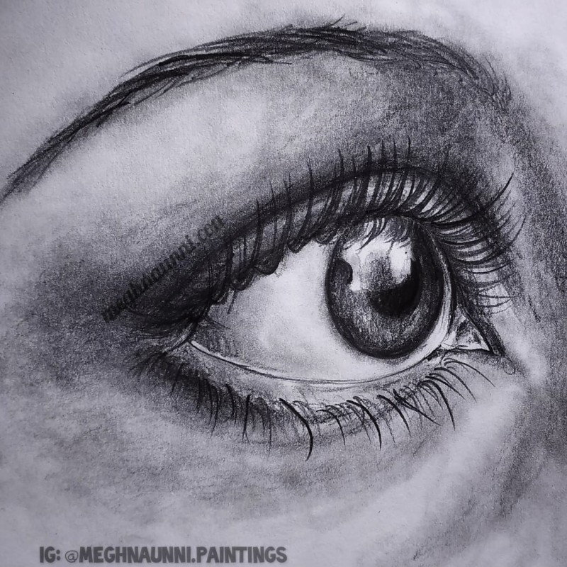 Ballpoint pen eye drawing - YouTube