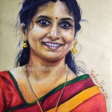 Padmavathi Ma’am Portrait Painting