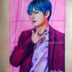 V from BTS | Drawing Kim Tae-hyung Portrait