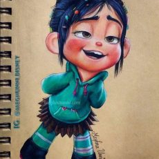 Vanellope von Schweet from Wreck it Ralph Painting