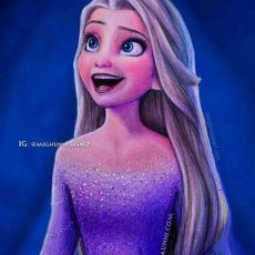 Frozen – Elsa’s Popular Song Show Yourself Pencil Color Painting