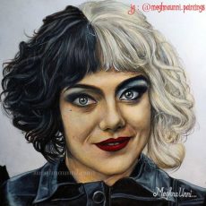 Cruella Prismacolor Pencil Color Painting