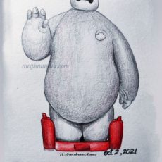 Disneytober Day 2: Baymax from Big Hero 6 Drawing