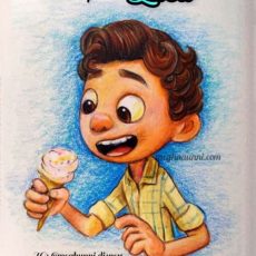 Disneytober Day 3: Luca from Pixar’s Film ‘Luca’ Pencil Color Painting