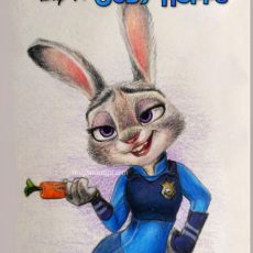 Disneytober Day 4: Judy Hopps from Disney Movie Zootopia Drawing