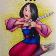 Disneytober Day 5: Fa Mulan from Mulan (1998) Drawing