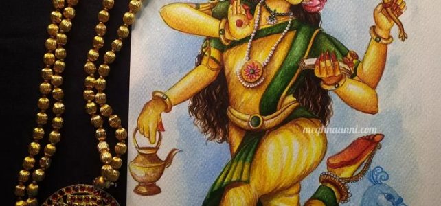 Navaratri Series Day 2: Mathrika Devi ‘Brahmāni’ Painting