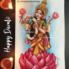Devi Mahalakshmi Painting Video | Goddess Mahalaxmi Painting Reel