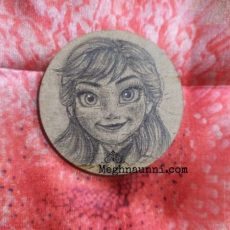 Disney Frozen Princess Anna Simple Pencil Sketch