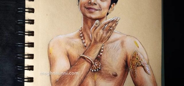 Dancer Series – 1 : Bharathanatyam Dancer Bhavajan Kumar Anna Painting