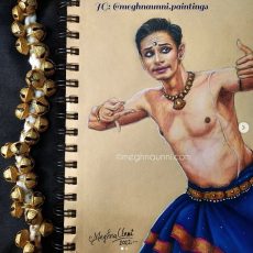 Dancer Series – 5 : ADITHYA P.V Anna Portrait Painting