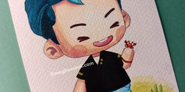 Namjoon from In the SEOM Fan Art Painting