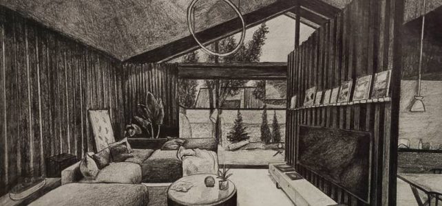 One-Point Perspective Drawing | Room Interior